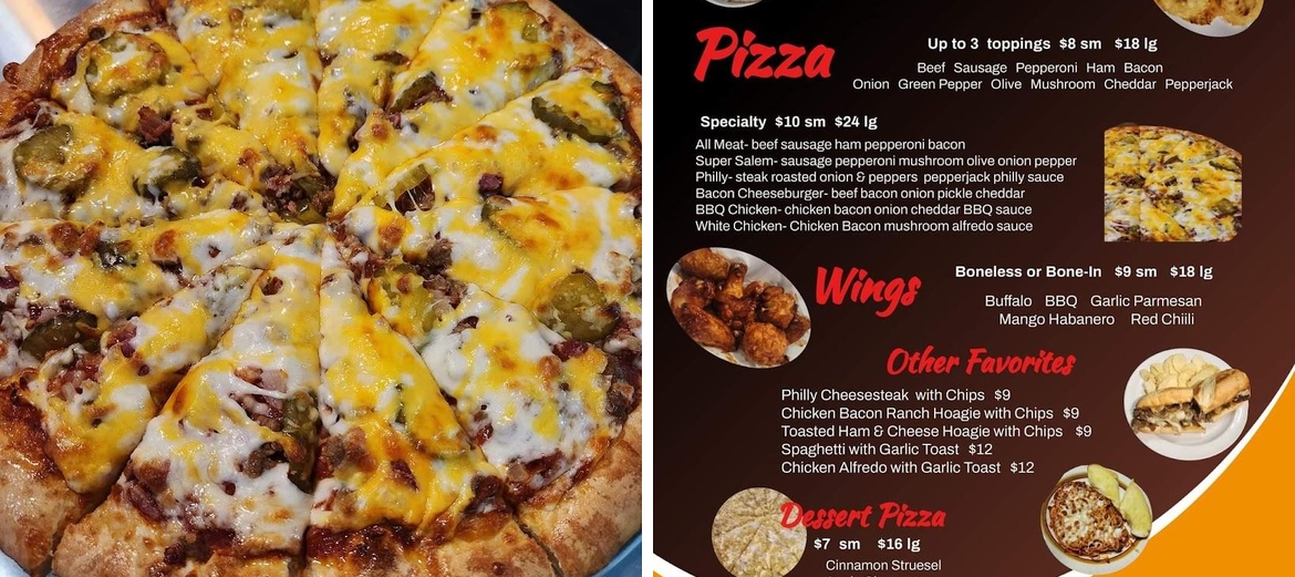 Salem Slice Menu